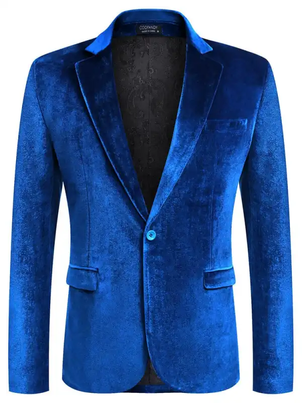 Luxury Velvet Blazer Jacket