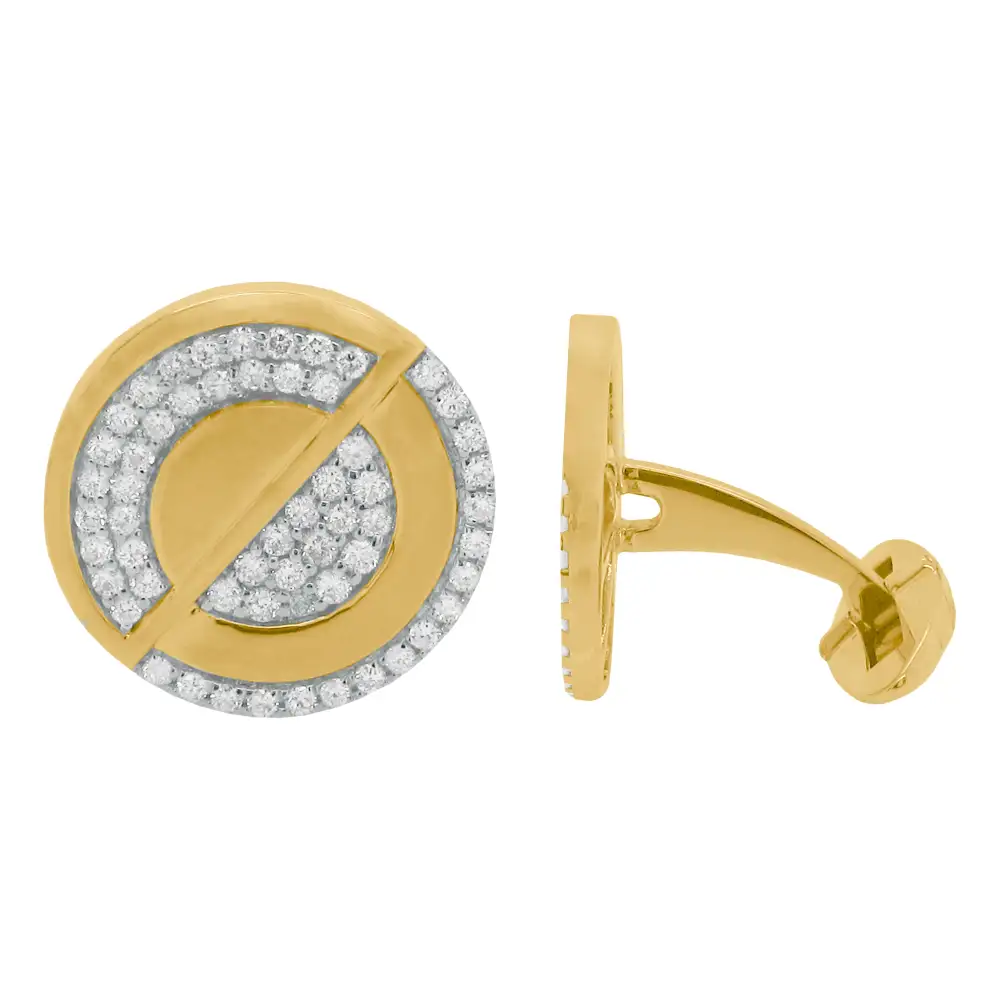 Artful Classic Diamond Cufflinks