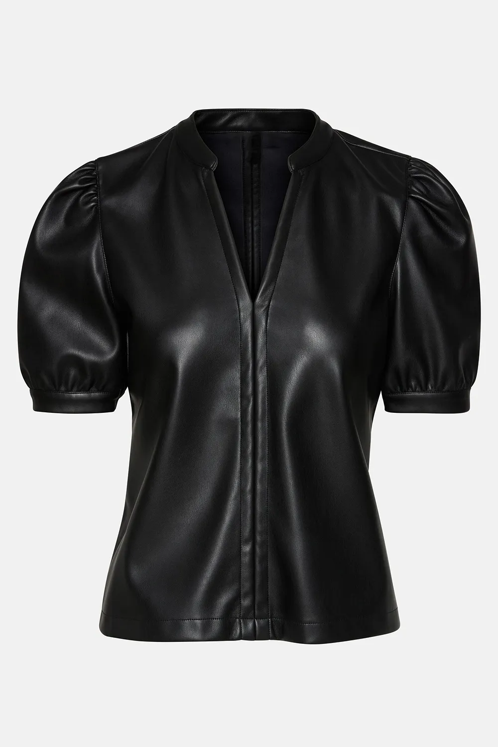 V-NECK TOP BLACK
