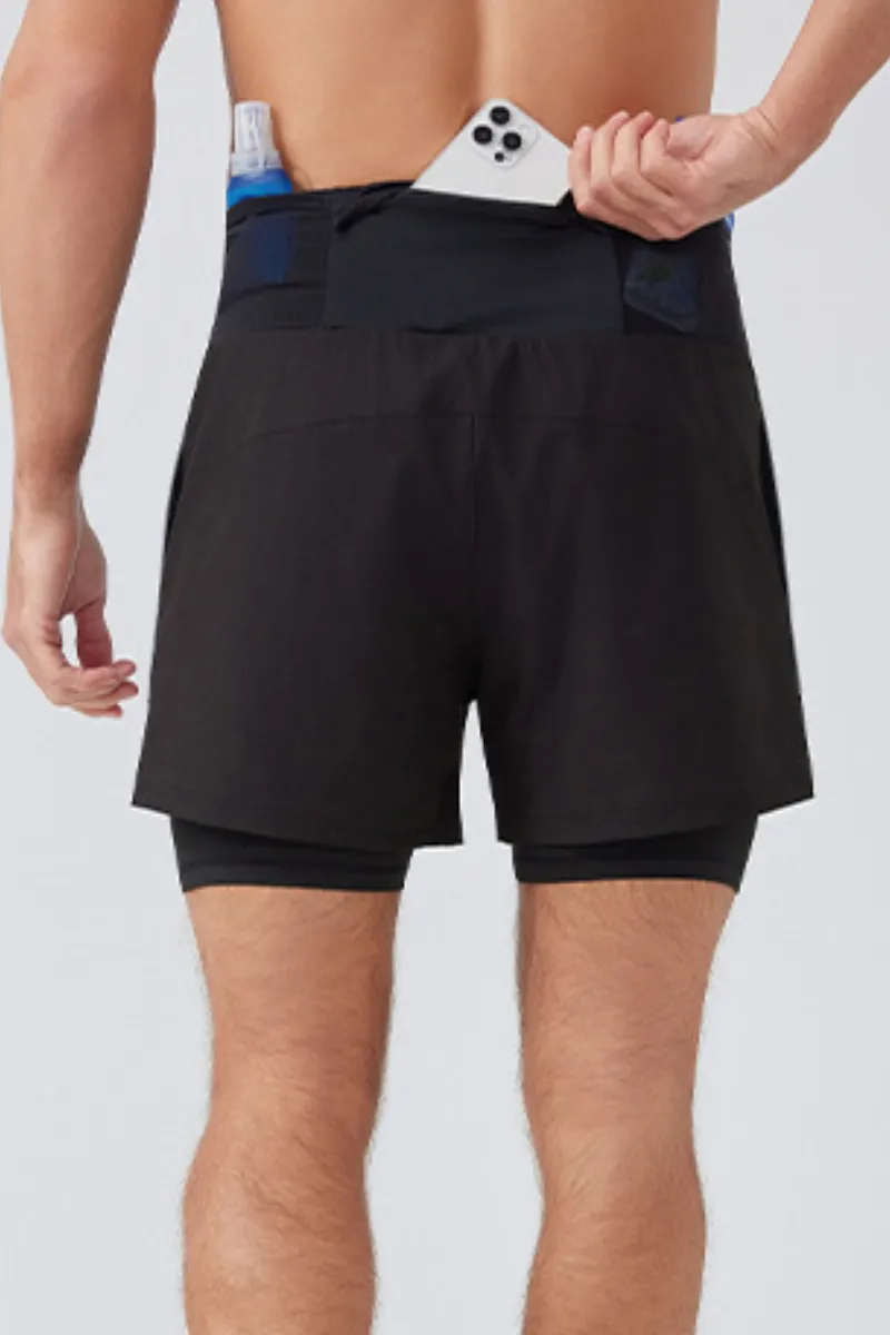 Streamlined Sport Quick Dry Breathable Drawstring Athletic Shorts