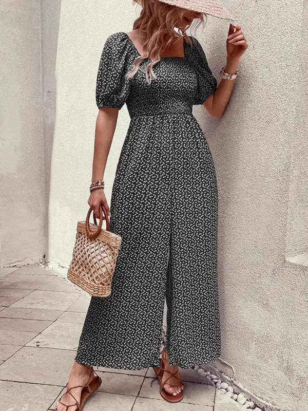 Tailored Everyday Printed Soft Jumpsuit