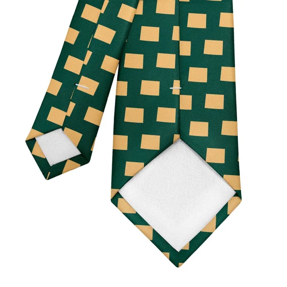 Elegant Outline Emblem Motif Necktie
