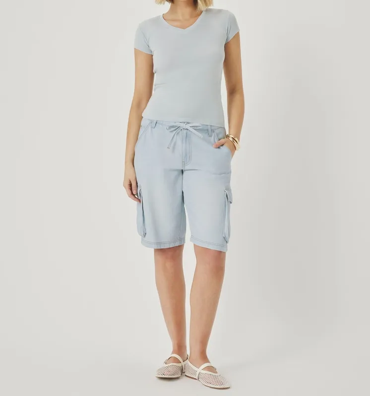 Lounge Denim Cargo Shorts
