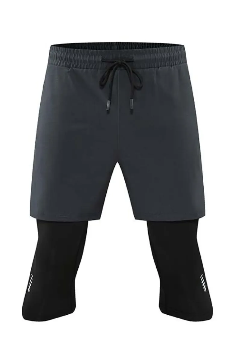 Outdoor Motion Quick Dry Breathable Drawstring Athletic Shorts