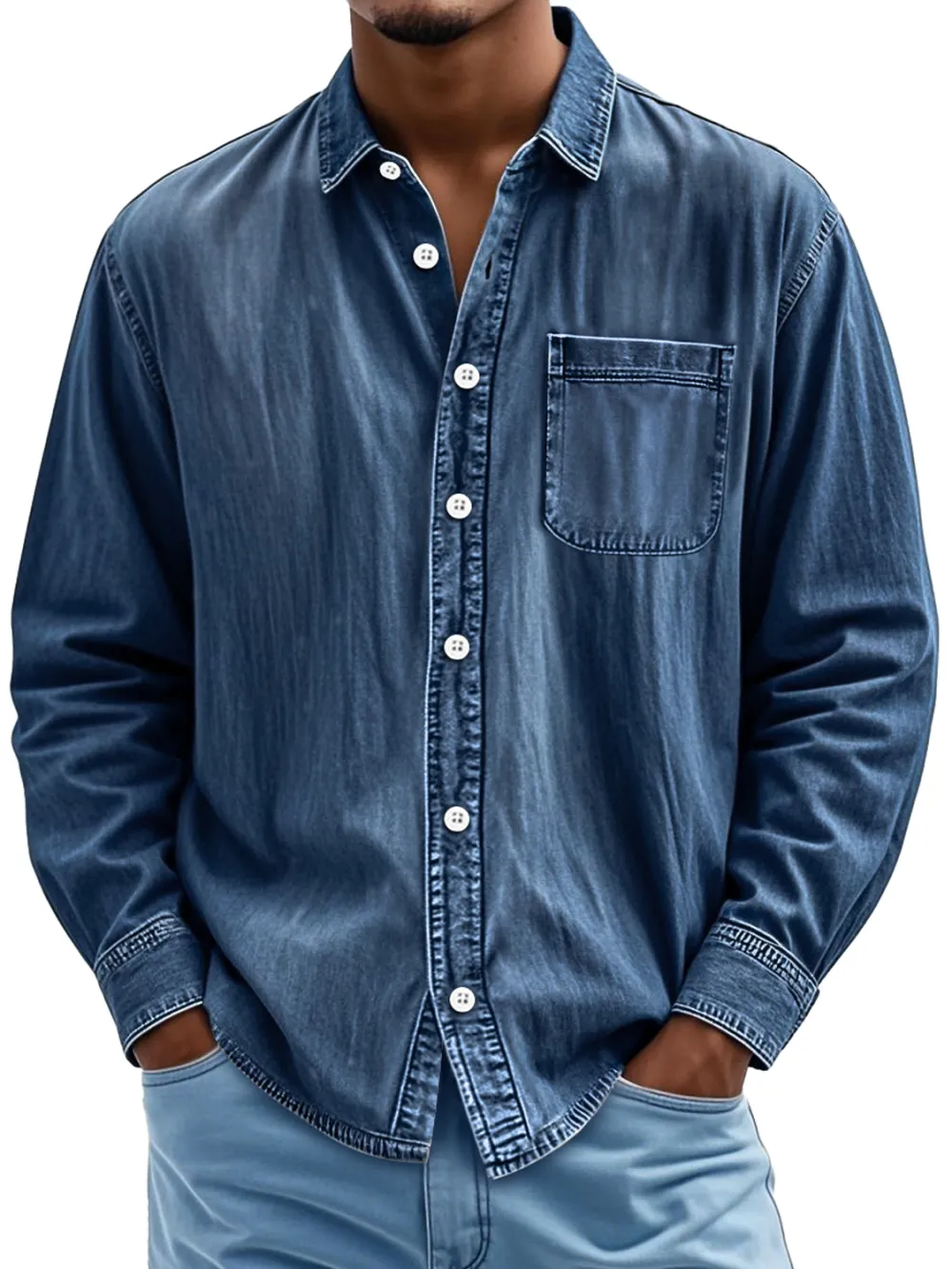 Heritage Long Sleeve Button Front Shirt