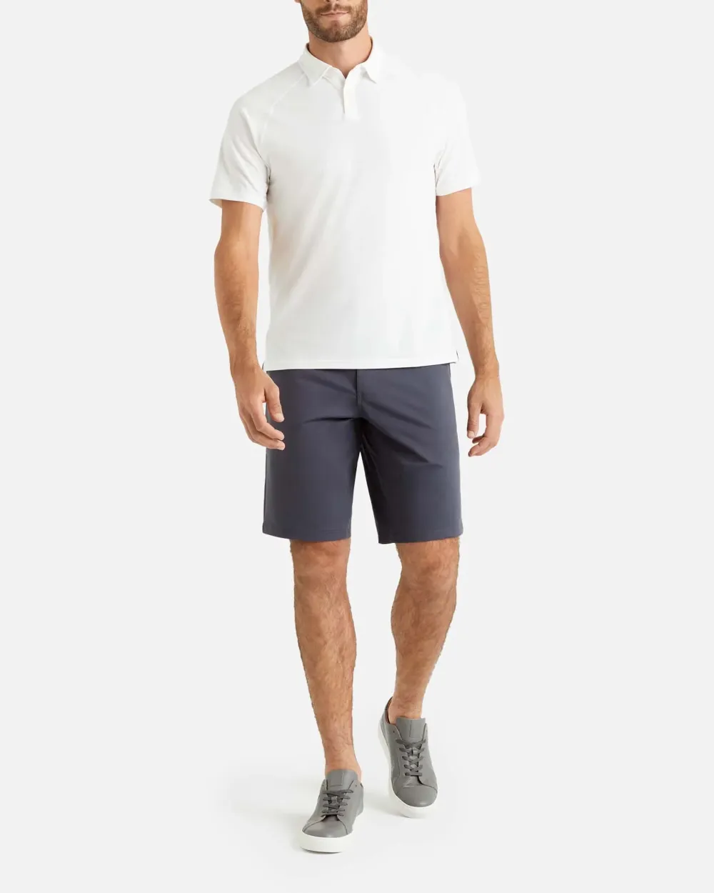 Earth Brown Elastic - Waist Men's Shorts