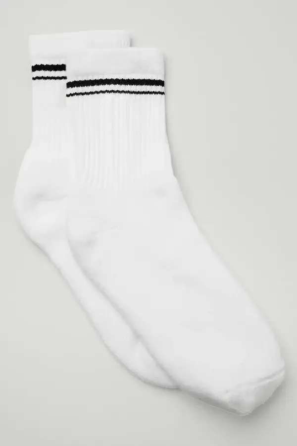2 PACK Unisex Half-Crew Throwback Sock