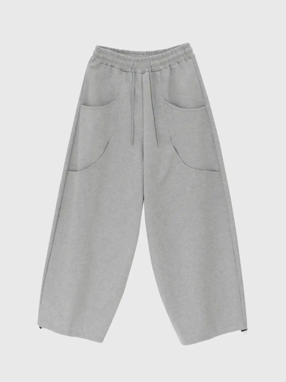 Wide-Leg Drawstring Pants