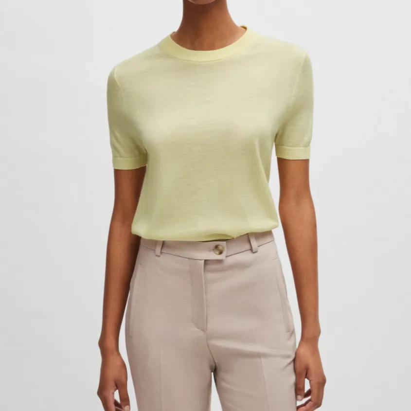 Knit Short-Sleeve Women's Sweater