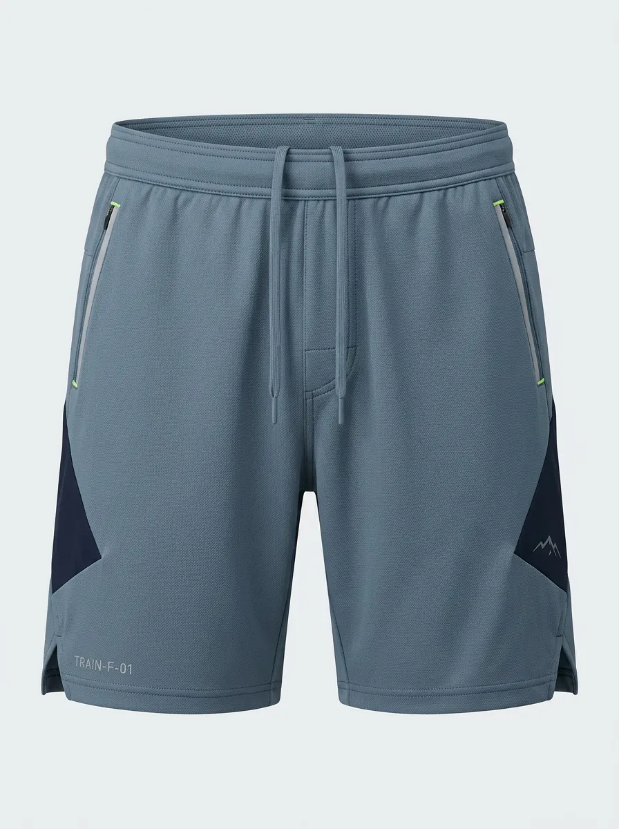 Men's Athletic Training Mountain Printed Breathable Shorts