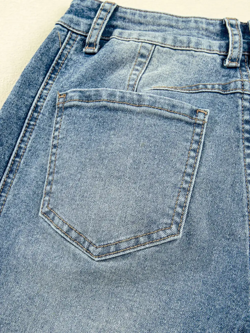 Knit Simple Denim Jeans