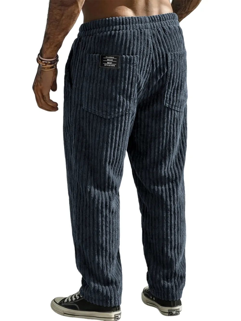 Corduroy Seamed Detail Trousers