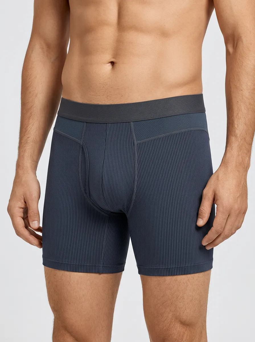 Athletic Performance Vertical Striped Boxer Briefs
