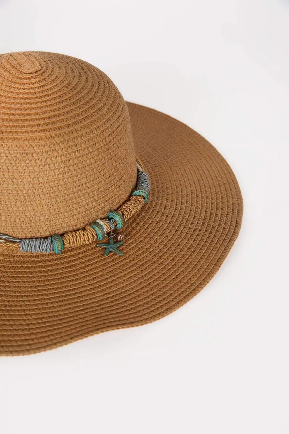 Colorful Woven Ribbon Hat