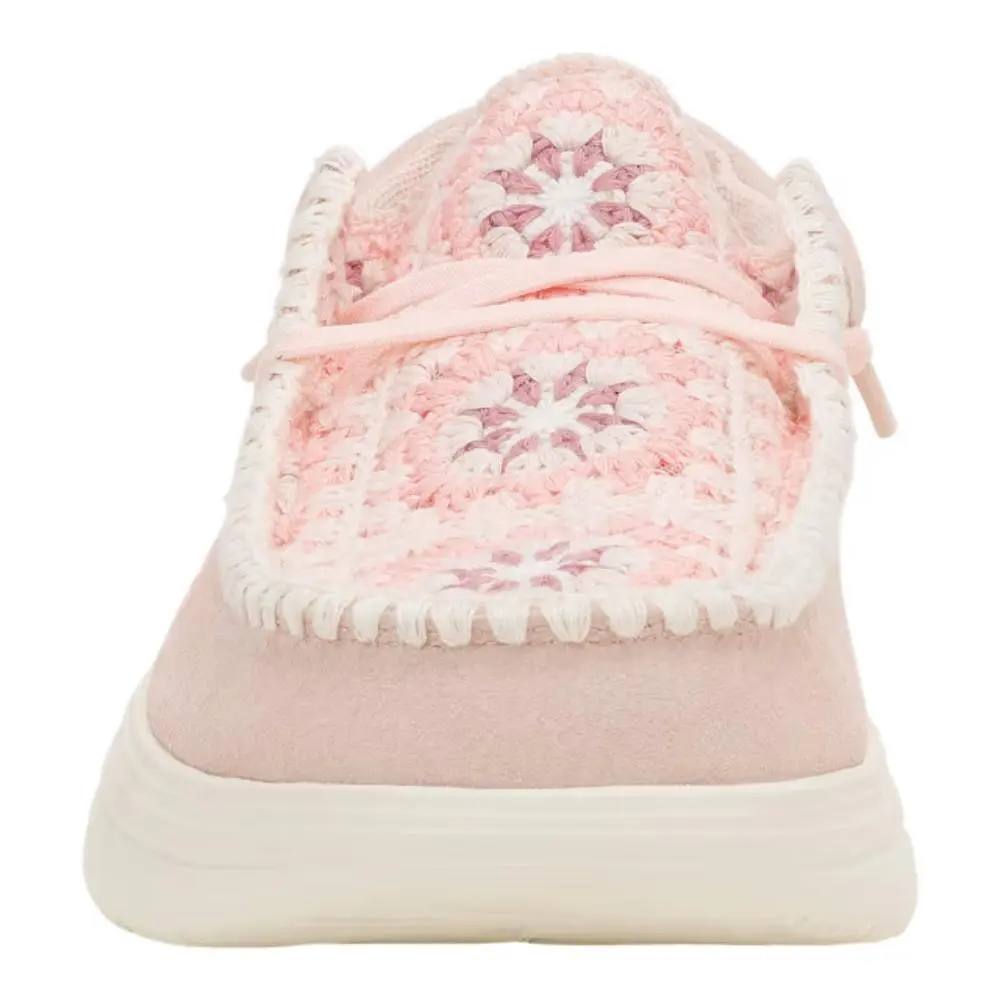 COMF Suede Crochet Casual Shoes For Women