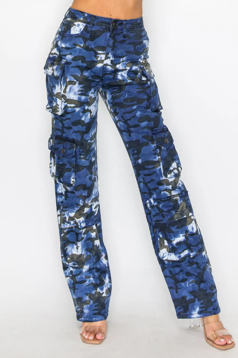 Mid-Rise Utility Cargo Pants
