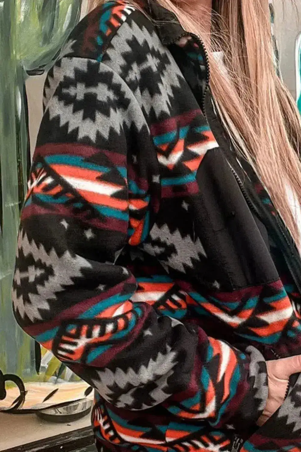 Relaxed Zip Front Casual Jacket