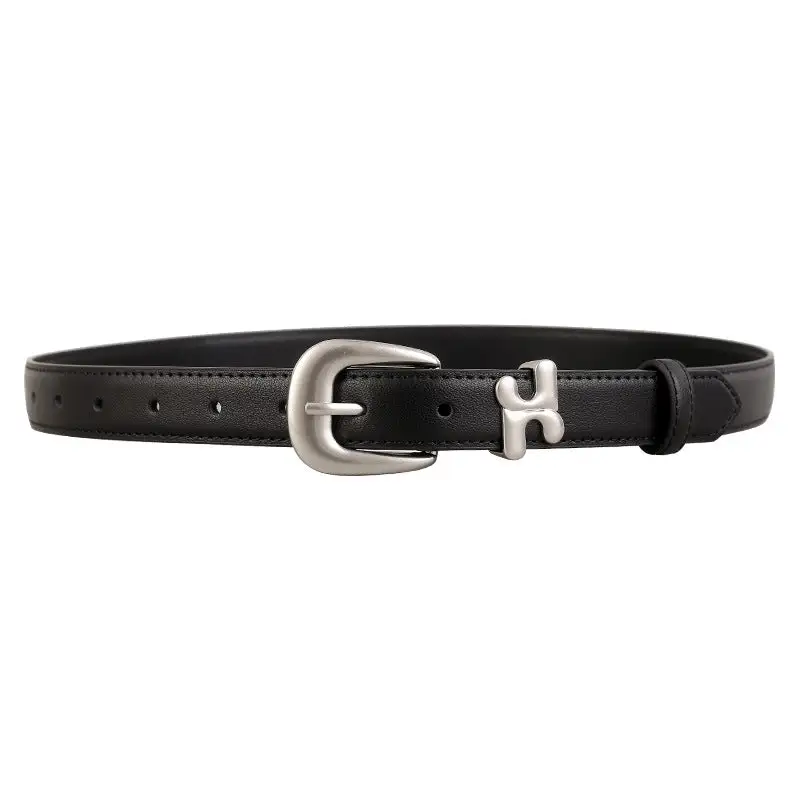Clean Statement Buckle Accent Belt