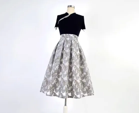 Lightweight Campus Everyday Casual Floral Skirt