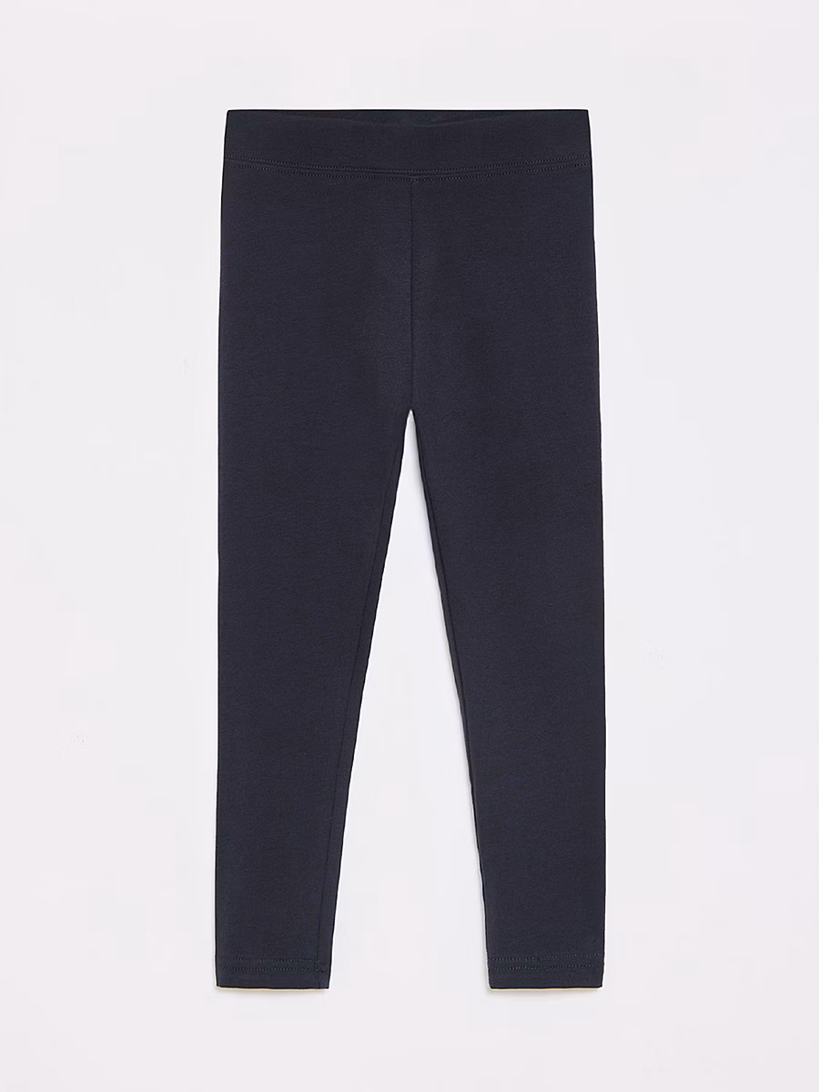 Navy Cotton Rich Girls School Leggings 2 Pack detail 2