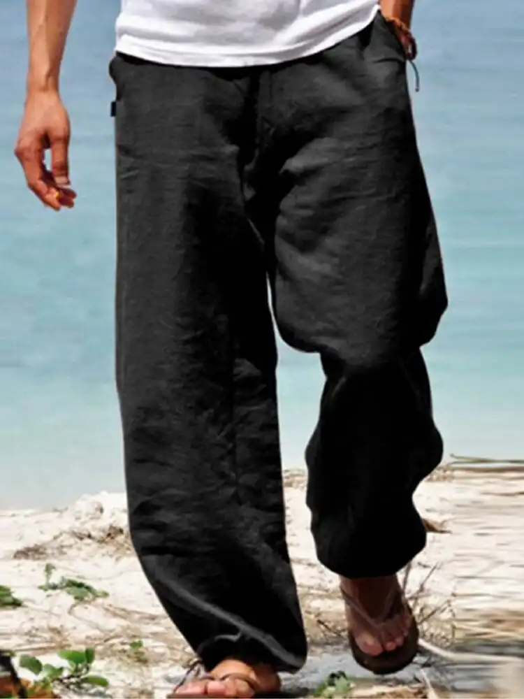 Cotton Beach Casual Trousers Pants