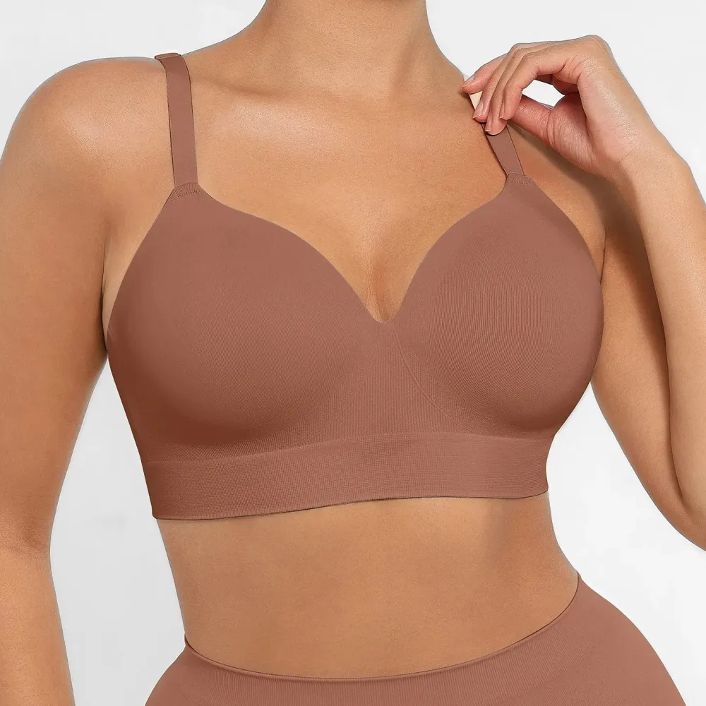 Seamless Wireless Support Bra