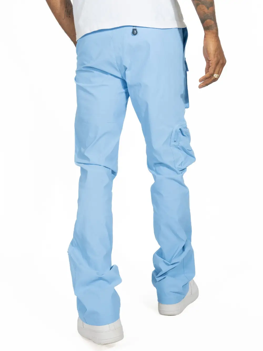 Modern Nylon Stacked Cargo Pants
