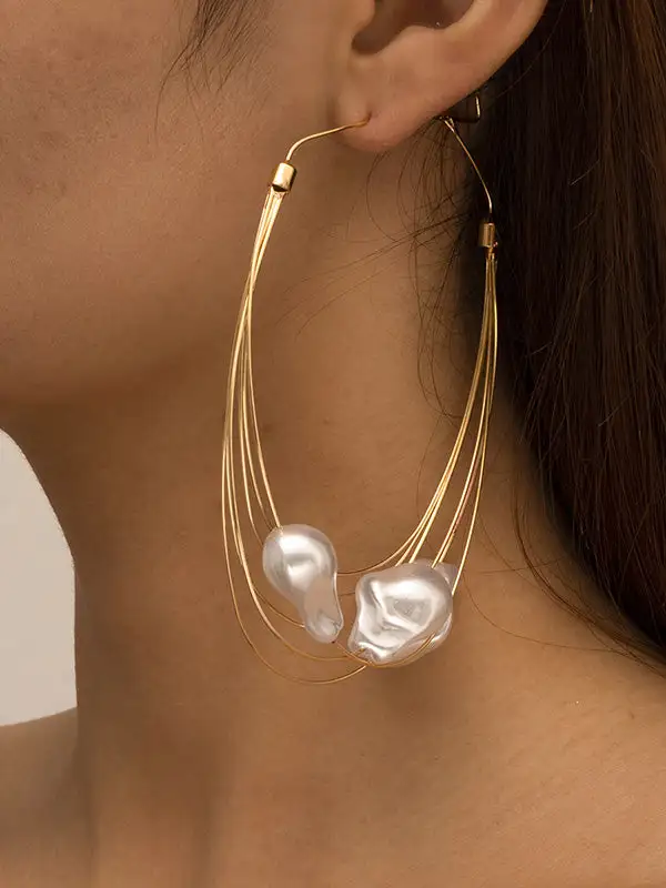 Modern Sunburst Accent Earrings