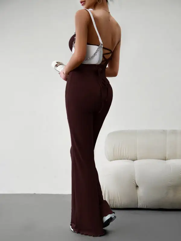 Elegant Slim Tube Top Jumpsuit