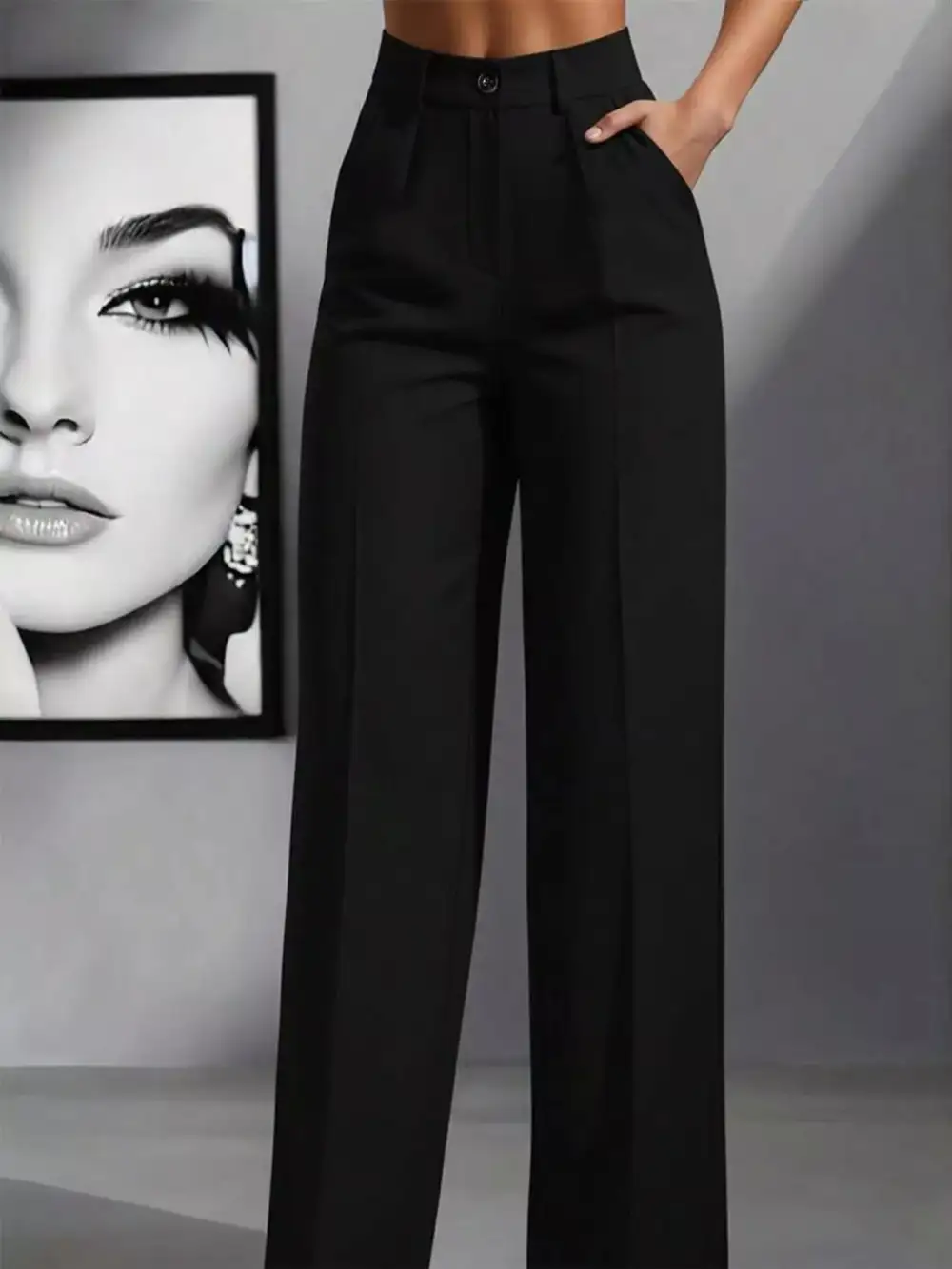Lightweight High Waisted Wide Leg Pants