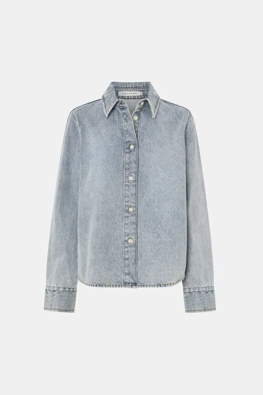 Classic Vintage Blue Denim Classic Shirt