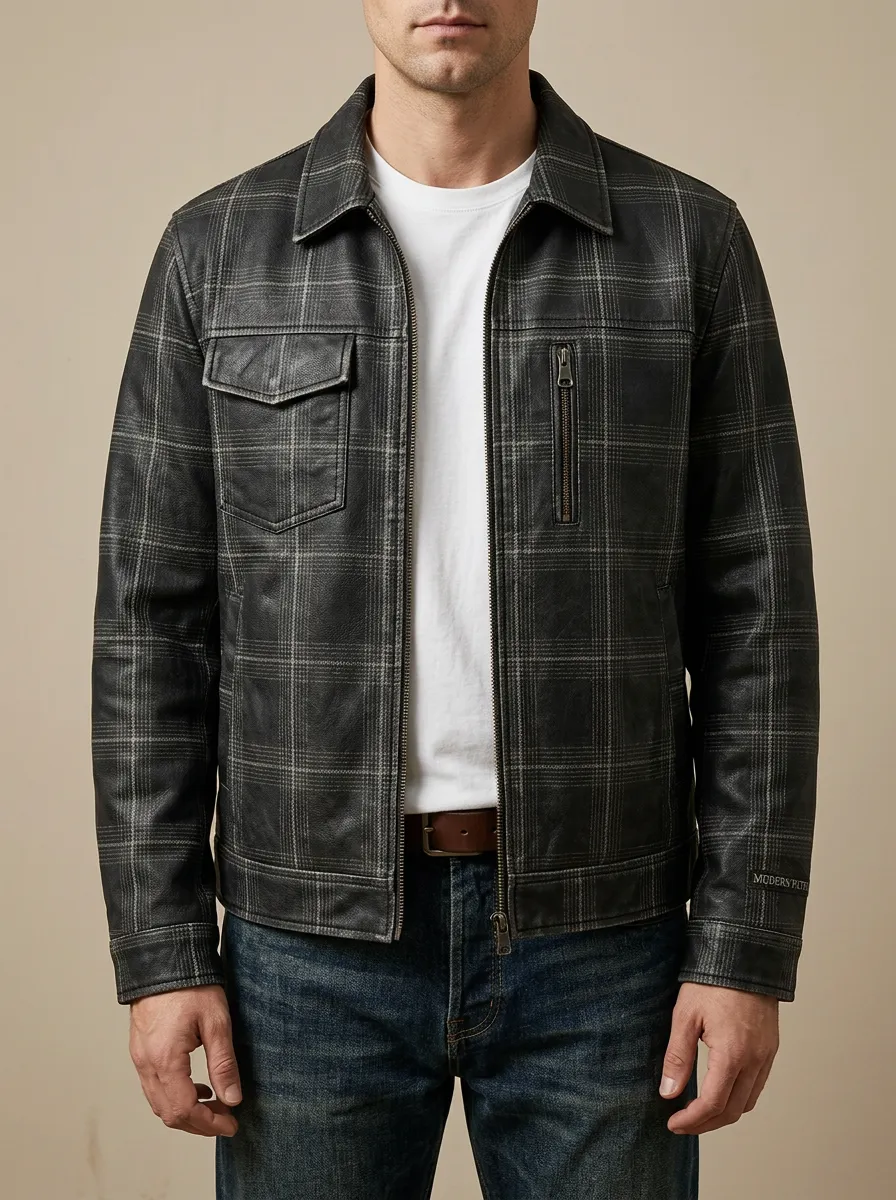 Plaid Utility Jacket