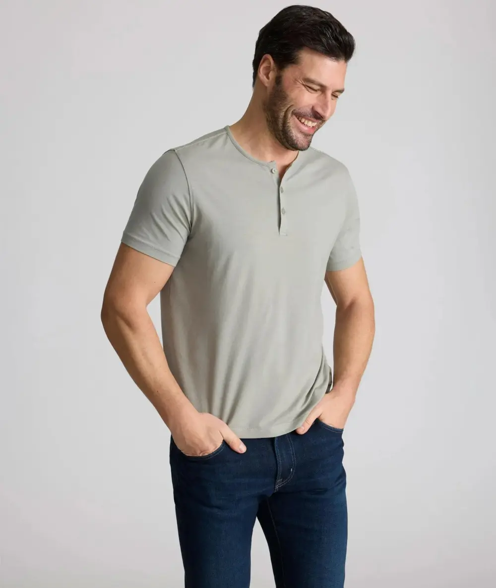 EcoSoft™ Short-Sleeve Henley
