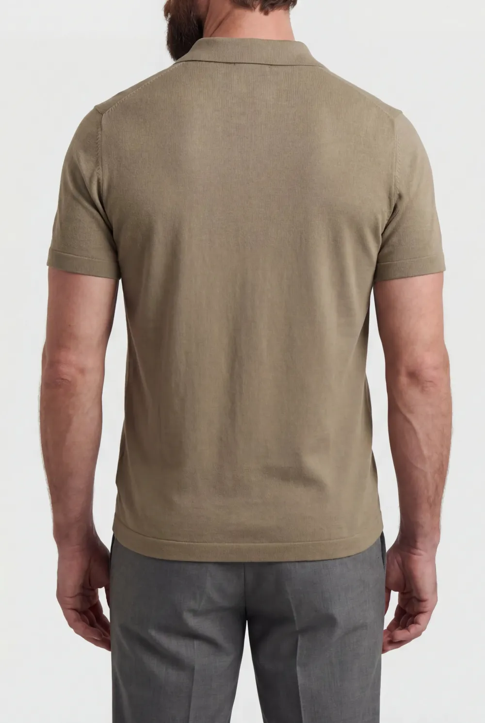 Knit Slim Fit Polo Shirt