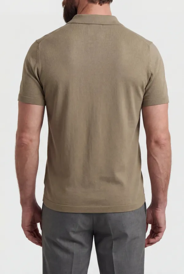 Knit Slim Fit Polo Shirt