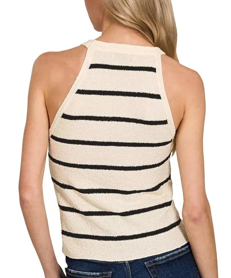 Refined Striped Tank Top