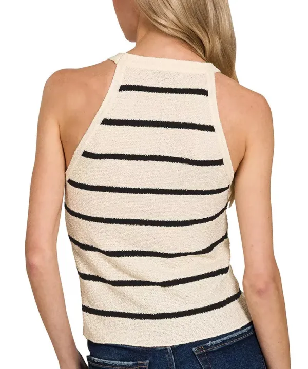 Refined Striped Tank Top