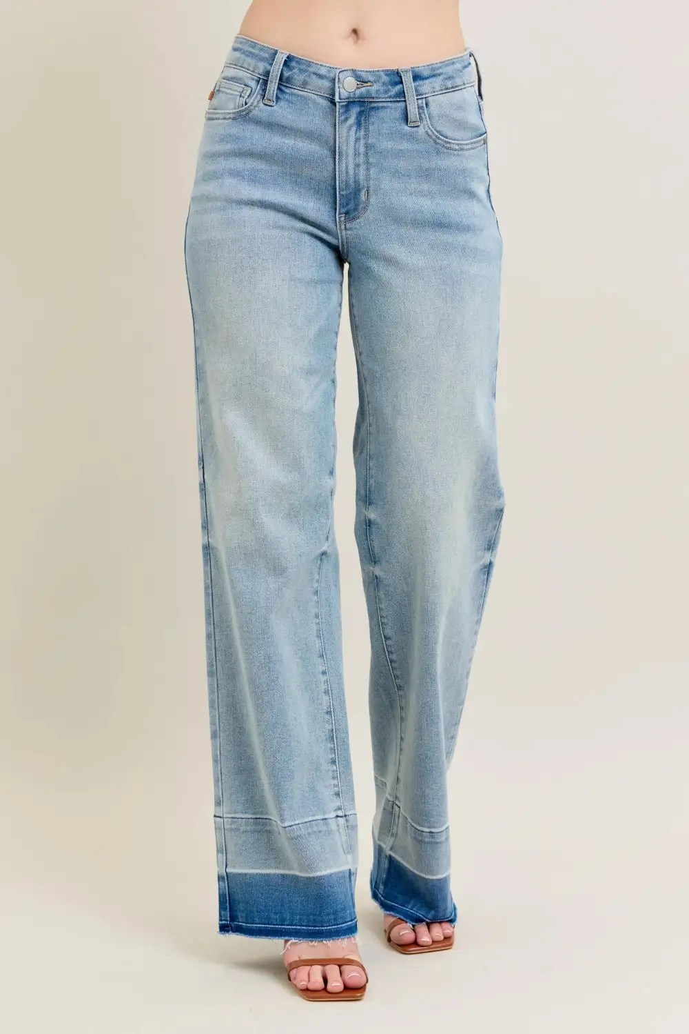 Subtle Texture Knit Denim Jeans