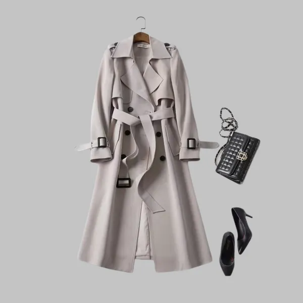 Elegant Knee-Length Loose Fit Coat