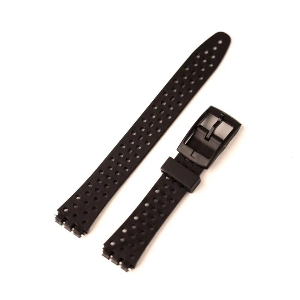 Refined Racing Leather Rubber Watch Strap