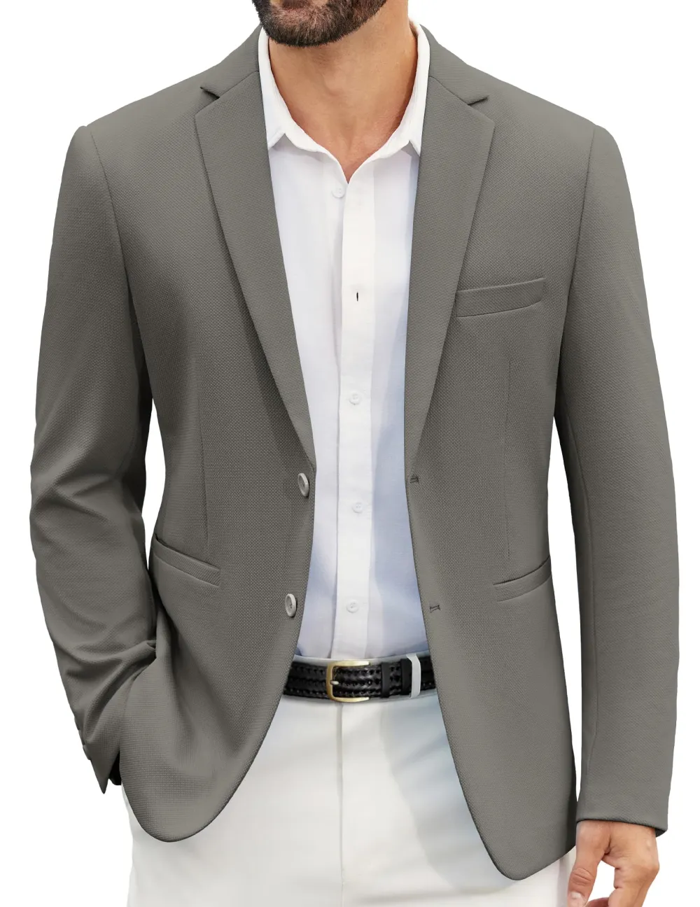 Casual Two-Button Suit Jacket