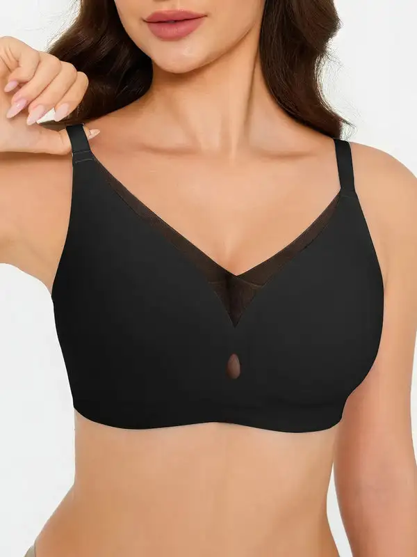 Seamless Breathable Contour Plunge Bra