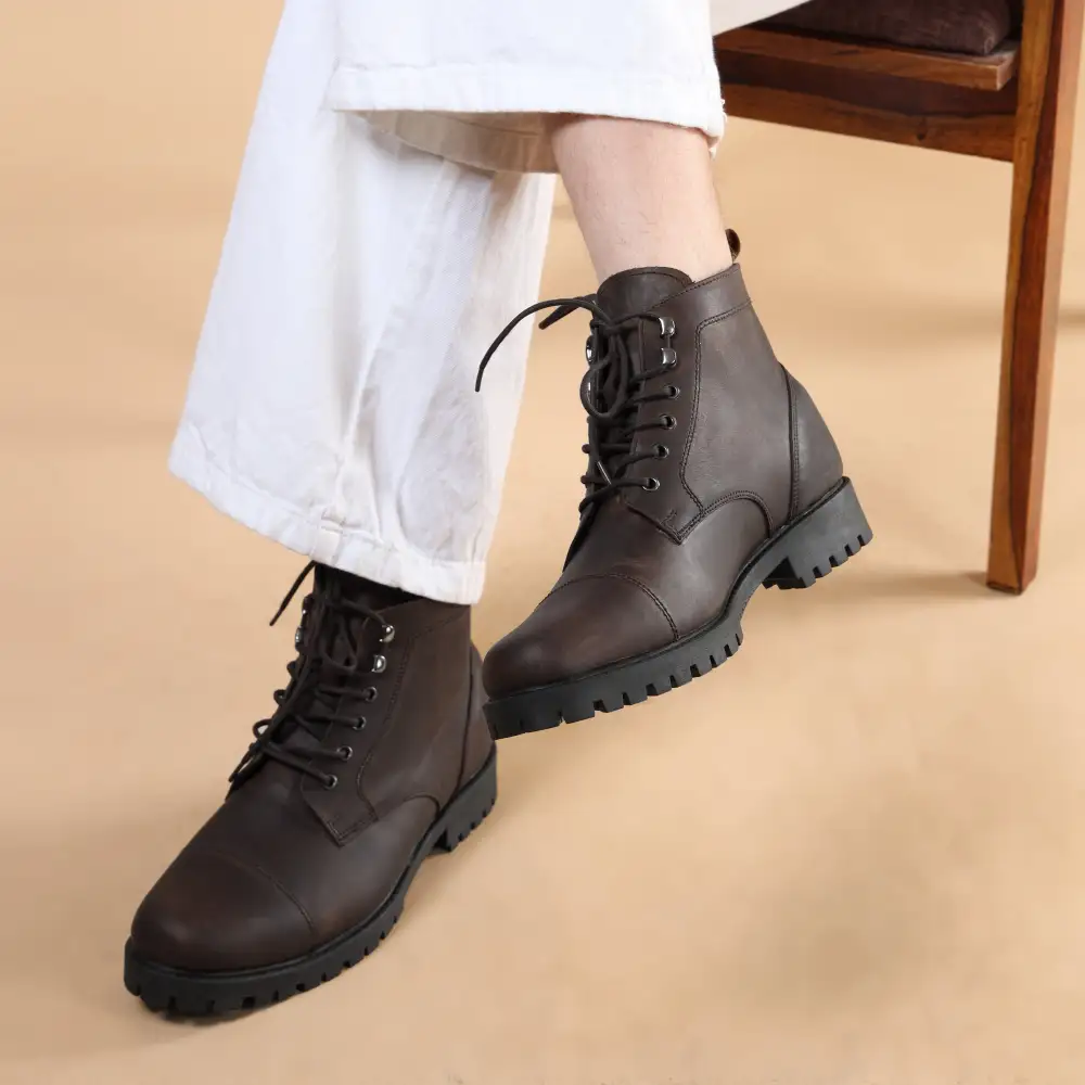 Men's  Country Lace Up Leather Everyday Boots