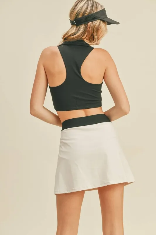 Collared Cropped Tank Top