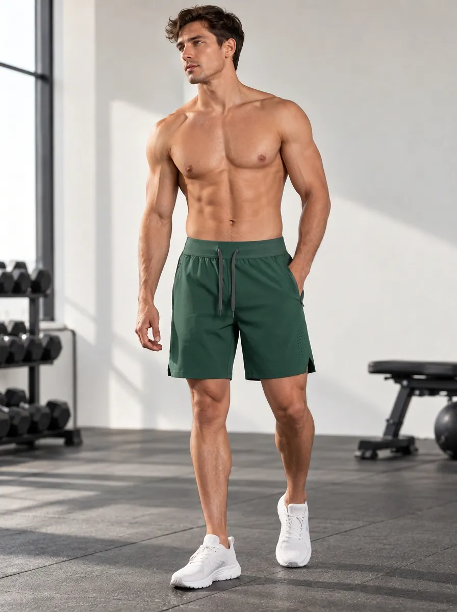 Men's Practical Drawstring Workout Shorts