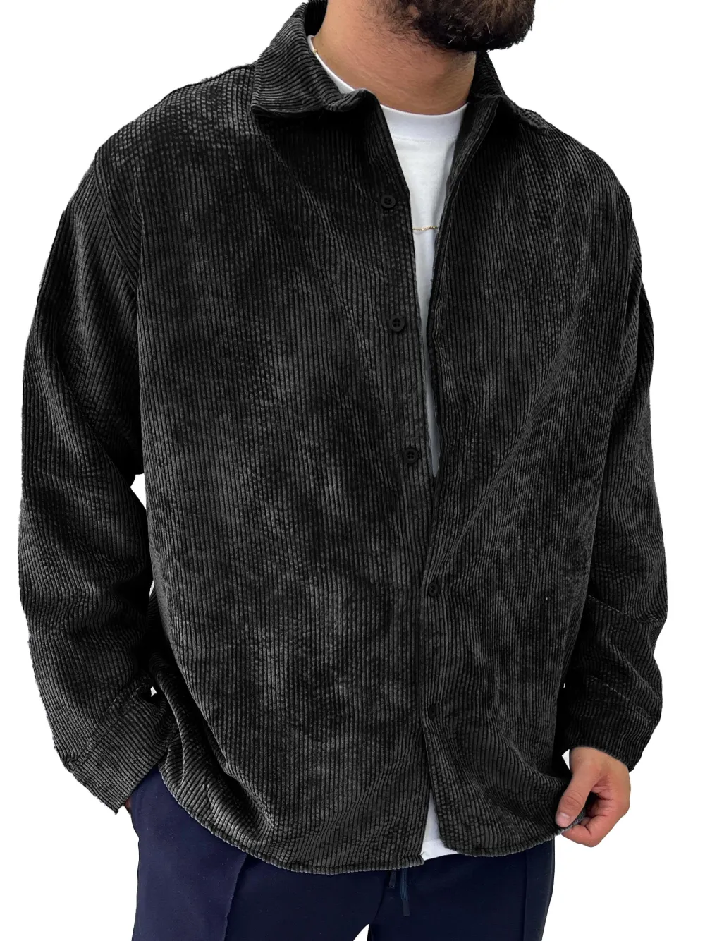 Modern Corduroy Long Sleeve Shirt