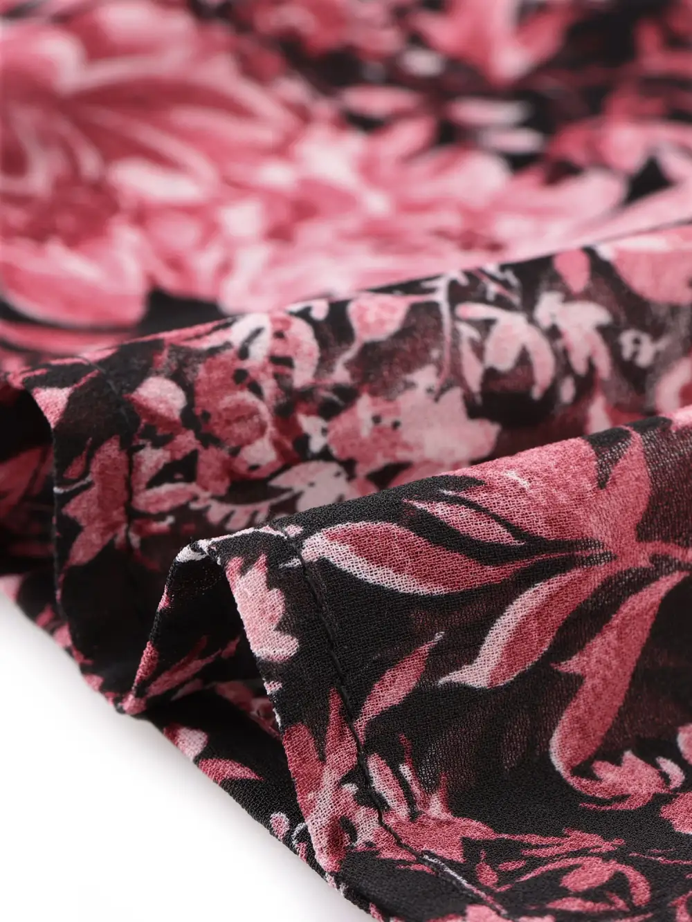 Chiffon Floral-Print Long Tiered Ruffle Boho Midi Skirt