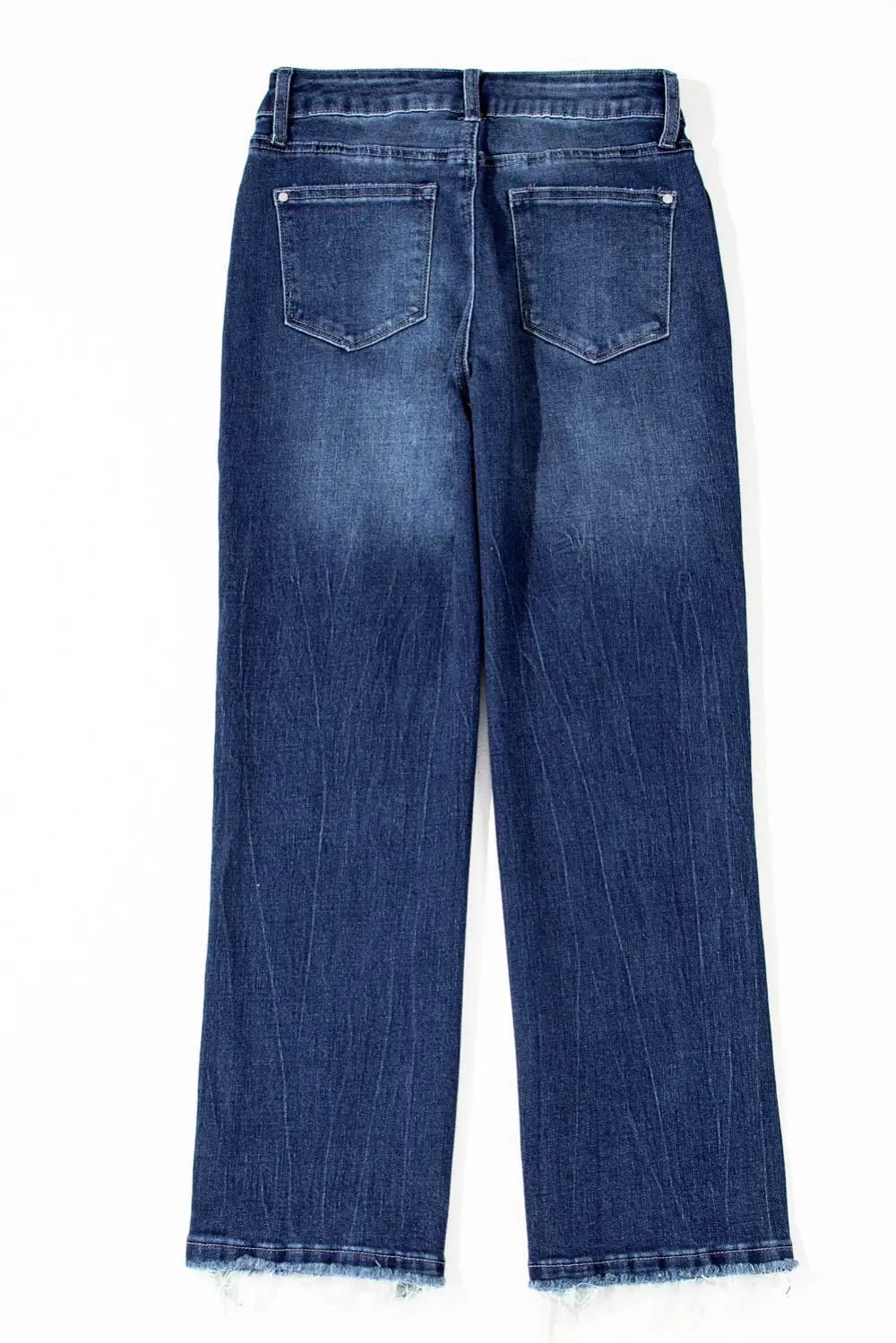 Women's Mineral Wash Raw Hem High Waist Flared Jeans