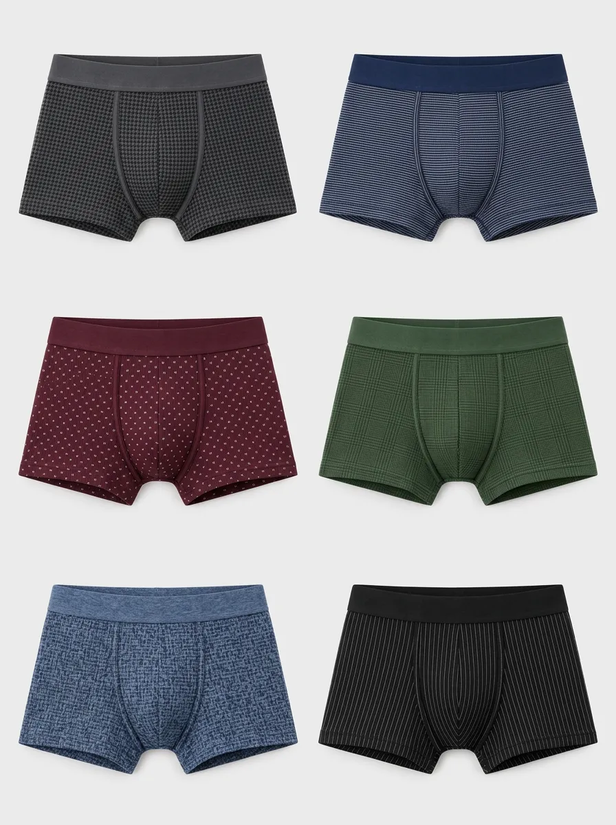 Men's Hudson Geometric Boxer Briefs 6-Pack