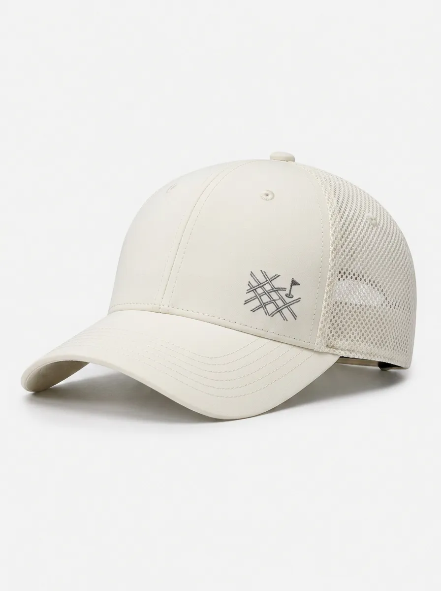 Unisex Equestrian Mesh Cap Featuring Horse Jump Print